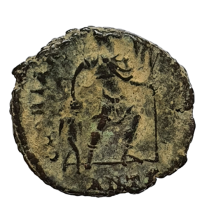 Império Romano, Valens, 364 a 367 dC, follis, GLORIA ROMANORVUM