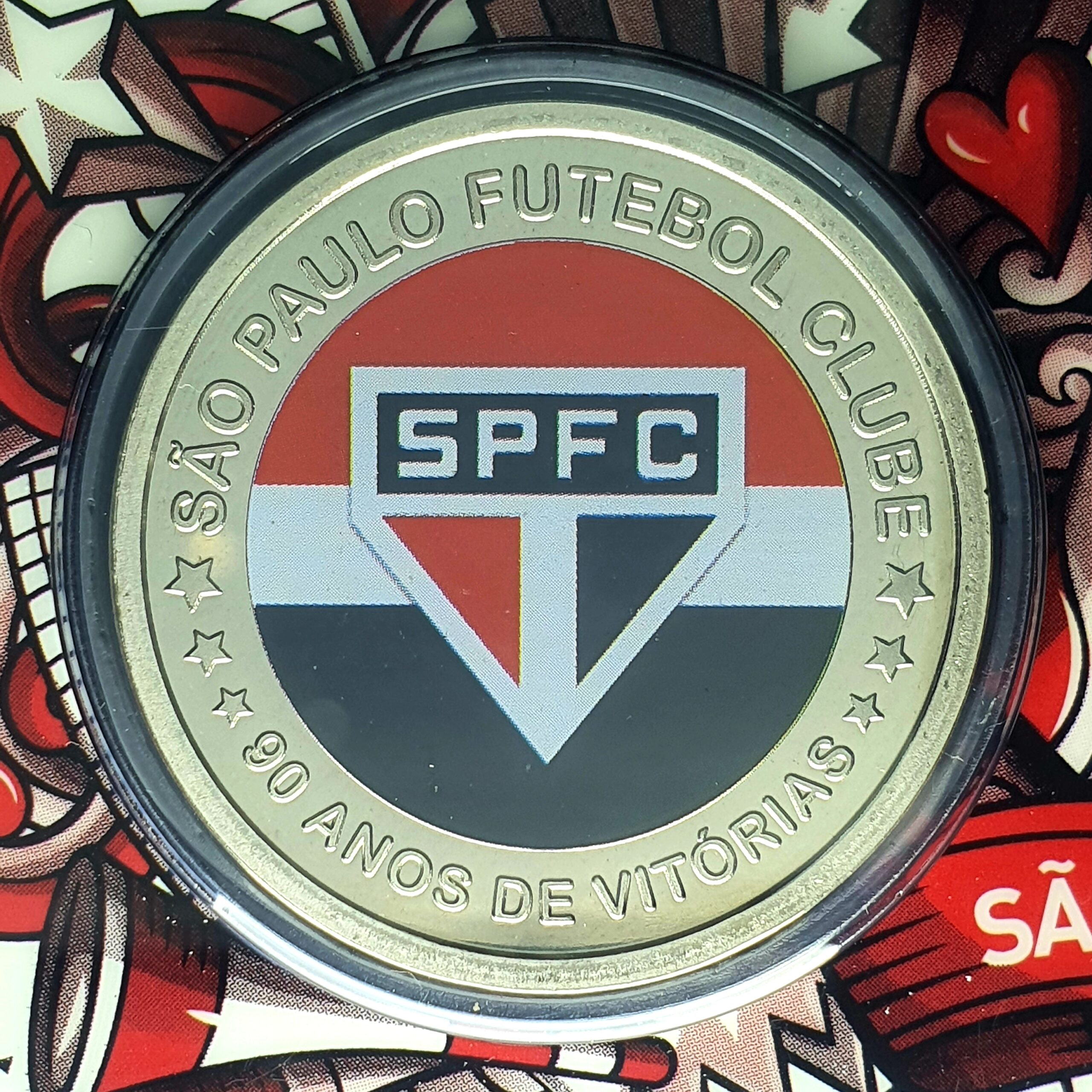 90 anos do São Paulo Futebol Clube, medalha comemorativa