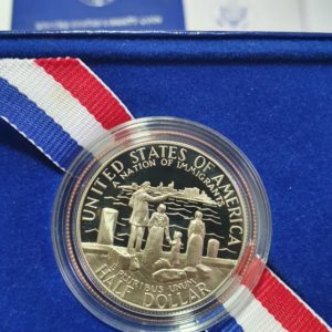 Estados Unidos, 50 cents 1986-S, Estátua da Liberdade, com estojo e certificado