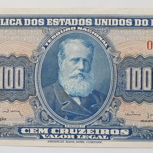 Brasil, República, 100 cruzeiros 1964