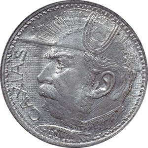 Brasil, 2000 réis 1935, prata, Duque de Caxias