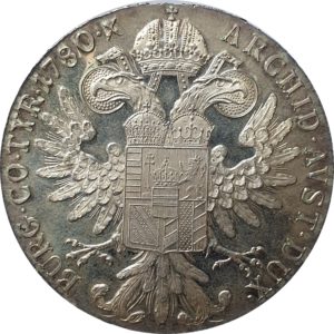 Áustria, Táler de Maria Teresa, 1780 (RESTRIKE), prata