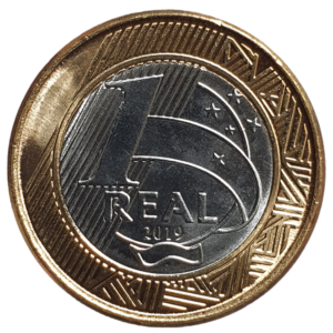Brasil, República, 1 real 2019, Beija-Flor