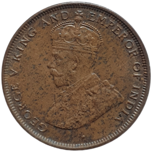 Ceilão, 1 cent 1925, bronze