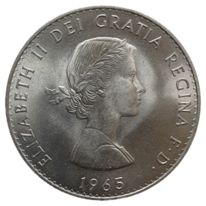 Reino Unido, 1 crown 1965, Winston Churchill
