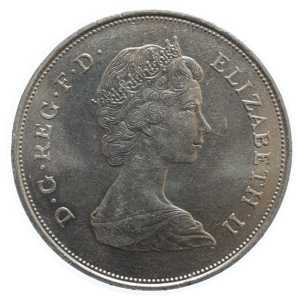 Reino Unido, 25 new pence 1981, Casamento de Charles e Diana