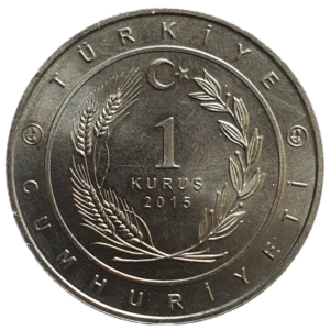 Turquia, 1 kurus 2015, série 