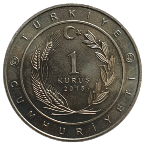 Turquia, 1 kurus 2015, série 