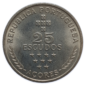 Portugal, 25 escudos 1980, Açores