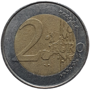 Bélgica, 2 euro 2000, bimetálica