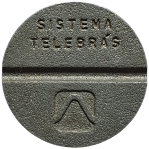 Brasil, ficha telefônica LOCAL, Plastipar, 1985