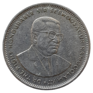 Ilhas Maurício (Mauritius), 1 rúpia 1994, cuproníquel, 7.5 g, 26.6 mm, KM# 55