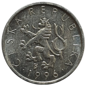 República Tcheca (Chéquia), 10 haleru 1996, alumínio, 0.6 g, 15.5 mm, km# 6