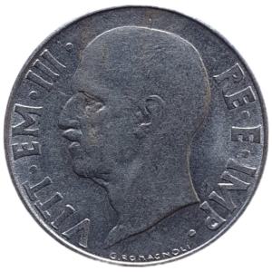 Itália (Segunda Guerra), 20 centesimi 1941, acmonital, 4 g, 21.7 mm, km# 75b