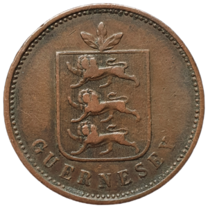 Guernsey, 4 doubles 1830, cobre, 10.0 g, 29 mm, km# 2