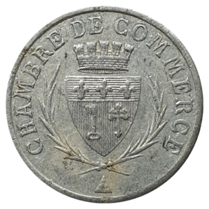 Narbonne (cidade na França), 10 centimes 1920, alumínio, 0.78 g, 21 mm, N# 8909