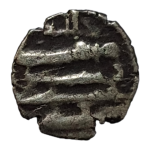 Dinastia Habbari, damma (1/6 dirham), prata, 0.6g, 10mm, 973 a 987 dC, A# 1496