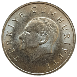 Turquia, 25.000 liras 1997, níquel-latão, 11g, 26.0mm, km# 1041