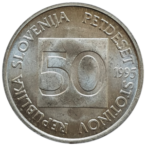 Eslovênia, 50 stotinov 1999, alumínio-magnésio, 0.85g, 20mm, km# 3, abelha