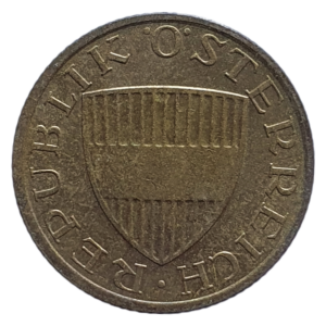 Áustria, 50 groschen 1985, alumínio-bronze, 3g, 19.5mm, km# 2885