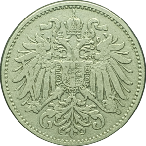 Áustria (Monarquia dos Habsburgos), 10 heller 1894, níquel, 3g, 18.9mm, Francisco José I, km# 2802