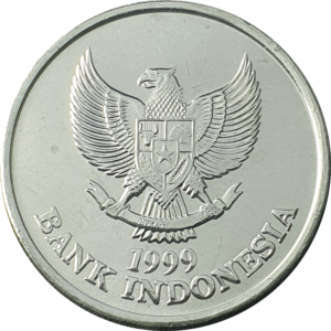 Indonésia, 100 rúpias 1999, alumínio, 1.79g, 23mm, km# 61