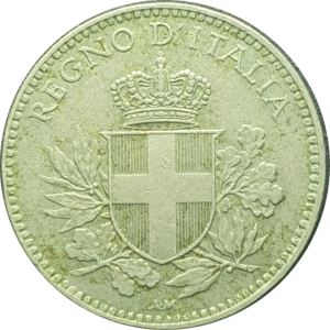 Itália, 20 centesimi 1919, cuproníquel, 3.9g, 21.3mm, km# 58, Vittorio Emanuele II