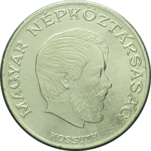 Hungria, 5 forint 1972, níquel, 5.73g, 24.3mm, km# 594, Lajos Kossut