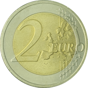 Áustria, 2 euros 2009, bimetálica, 8.5g, 25.75 mm, km# 3175, 10 anos da União Monetária Européia