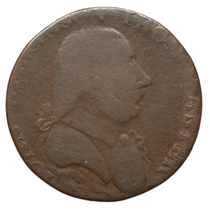 Reino Unido, Warwickshire, Conder Token, 1/2 penny 1792, cobre, 6.2 g, 27 mm