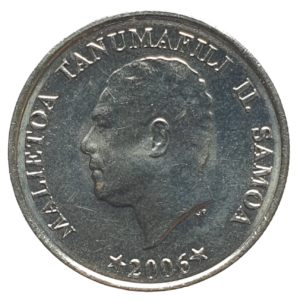 Samoa, 5 sene 2006, cuproníquel, 2.84g, 19.5 mm, km# 131