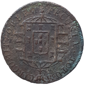 Brasil, Reino Unido, 20 (XX) réis 1821 R(?), cobre, 4.4 g, 30 mm