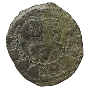 Lucca (República - estado italiano), imperador Otto, picciolo, prata baixa, 0.6 g, 18 mm, 1369 a 1400