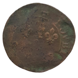 Sedan (principado da França feudal), double deniers 1634 a 1638, cobre, 2.2 g, 20  mm, Frederic Maurice de la Tour d'Auvergn