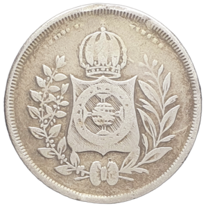 Brasil, Império, 100 réis 1846, prata 0.917, 2.2 g, 18.5 mm, série dos cruzados