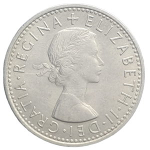 Reino Unido, 6 pence 1966, cuproníquel, 2.8 g, 19 mm, km# 903