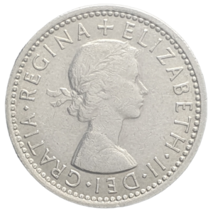 Reino Unido, 6 pence 1964, cuproníquel, 2.8 g, 19 mm, km# 903