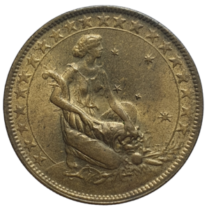 Brasil, República, 1000 réis 1927, bronze-alúminio, 8g, 27 mm