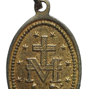 Medalha religiosa em bronze - Sagrado coração de Maria, 23 mm (anos 80/90?)