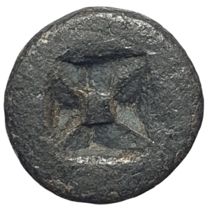 Sumatra, Reinos pré-Islâmicos, 1 masa, prata baixa, 1.9 g, 12 mm, 1100 a 1300 dC