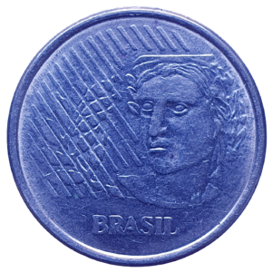 Brasil, 1 real 1994, inox, 4.3 g, 24 mm, primeira família