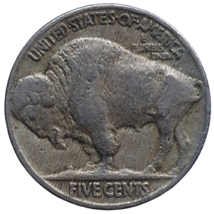 Estados Unidos, 5 cents 1936, cuproníquel, 5 g, 21 mm, Buffalo Nickel, km# 134