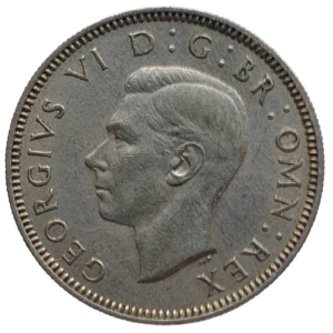 Reino Unido, 1 shilling 1947, cuproníquel, 5.7 g, 23.5 mm, km# 863, linda!