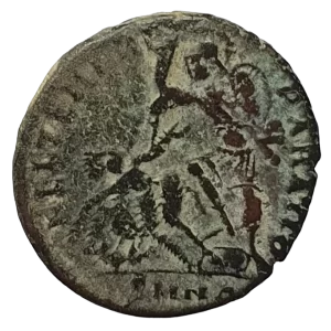 Império Romano, Constâncio Galo, 351 a 354 dC, follis (nummus), FEL TEMP REPARATIO