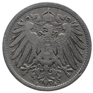 Alemanha, Império, 10 pfennig 1900, cuproníquel,  4 g, 21 mm, km# 12