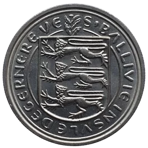 Guernsey, 5 pence 1982, cuproníquel, 5.65 g, 23.6 mm, km# 29