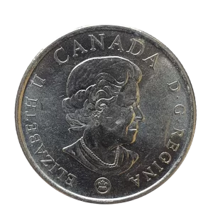 Canadá, 25 cents 2008, aço banhado em níquel, 4.4 g, 23.9 mm, km# 775, dia do armistício, colorida