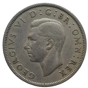 Reino Unido, 2 shillings 1951, cuproníquel, 11.31 g, 28.5 mm, km# 878