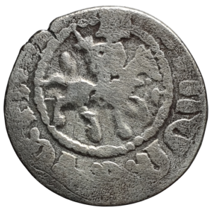 Reino Armênio da Cilícia, Levon IV, takvorin, prata, 2.25 g, 19 mm, cunhada em Sis, 1320 a 1342 d.C.