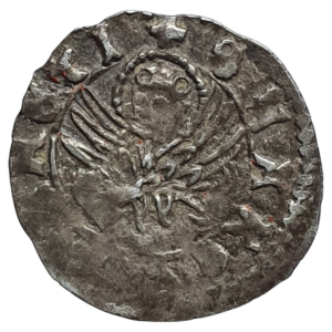 República de Veneza, doge Michele Steno, soldino, prata, 0.4 g, 14.6 mm, 1400 a 1413 d.C.